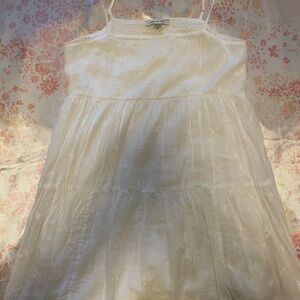 American Eagle Outfitters White Lacy Mini Dress